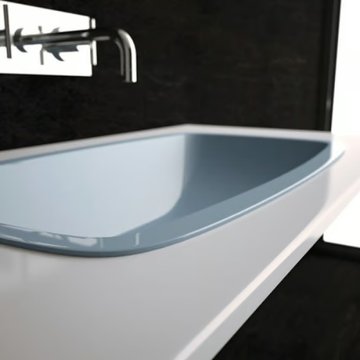 OPEN - Inset rectangular washbasin by Glass Design - view 3